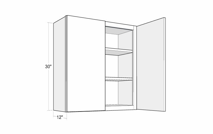 Artisan Moss W3330: 30" High Wall Cabinet: Assembled Kitchen Cabinets