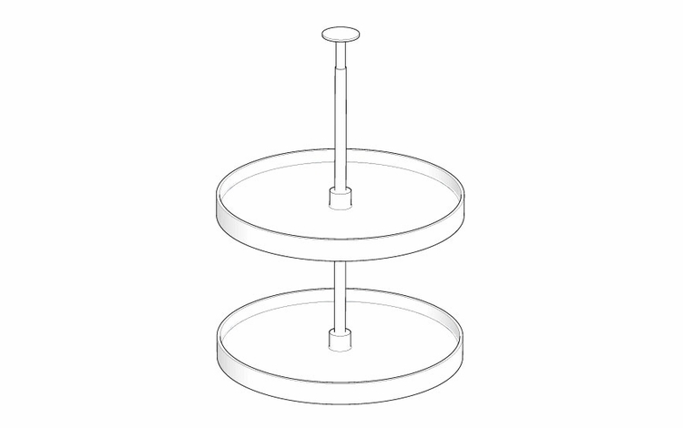 Artisan Moss WOOD-LS30: Wood Wall Lazy Susan: Assembled Kitchen Cabinets