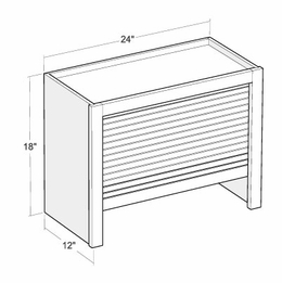Artisan Silk AG2418: Appliance Garage: Assembled Kitchen Cabinets