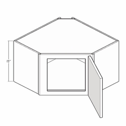 Artisan Silk CW2415: 15" High Wall Corner Cabinet: Assembled Kitchen Cabinets