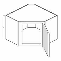 Artisan Silk CW2418: 18" High Wall Corner Cabinet: Assembled Kitchen Cabinets