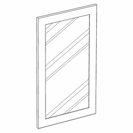 Artisan Silk GD1242: 42" High Glass Door: Assembled Kitchen Cabinets