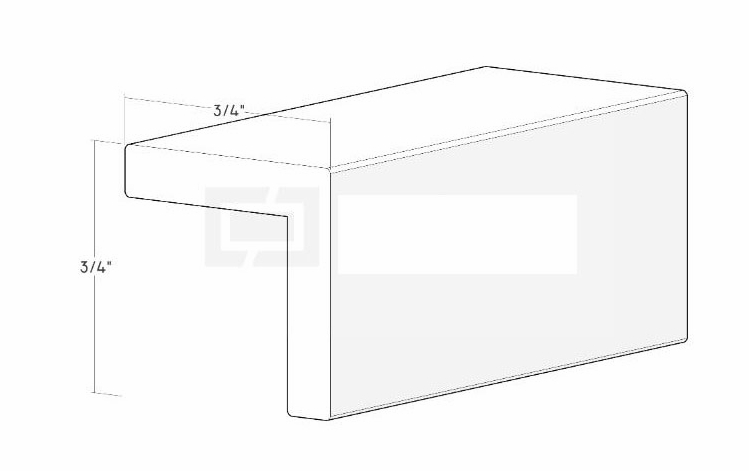 Artisan Silk OMR1B: 3/4" Outside Corner Molding With 1/16" Radius: Assembled Kitchen Cabinets