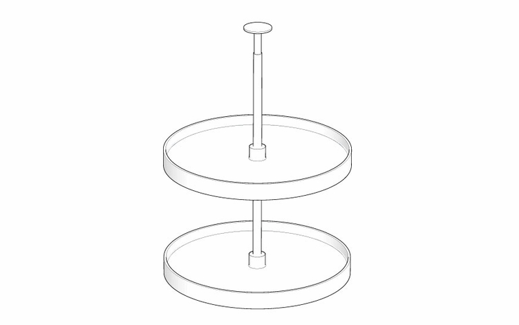 Artisan Silk PLASTIC-LS30: Plastic Wall Lazy Susan: Assembled Kitchen Cabinets