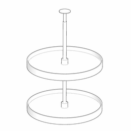 Artisan Silk PLASTIC-LS30: Plastic Wall Lazy Susan: Assembled Kitchen Cabinets