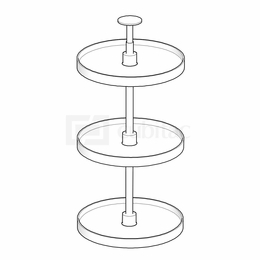 Artisan Silk PLASTIC-LS36/42: Plastic Wall Lazy Susan: Assembled Kitchen Cabinets