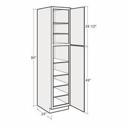 Artisan Silk UC1524x84-R: 15" Utility Cabinet (Right Hinge Door): Assembled Kitchen Cabinets