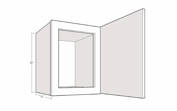 Artisan Silk W2115: 15" High Wall Cabinet: Assembled Kitchen Cabinets