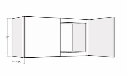 Artisan Silk W3015: 15" High Wall Cabinet: Assembled Kitchen Cabinets