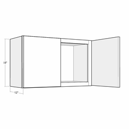 Artisan Silk W3618: 18" High Wall Cabinet: Assembled Kitchen Cabinets