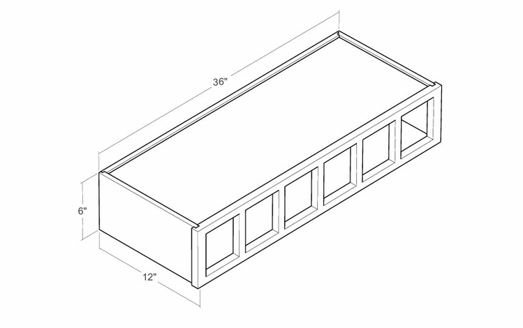 Artisan Silk WCUBY-36: 36" High Wine Cubby: Assembled Kitchen Cabinets