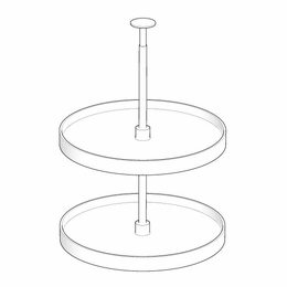 Artisan Silk WOOD-LS30: Wood Wall Lazy Susan: Assembled Kitchen Cabinets