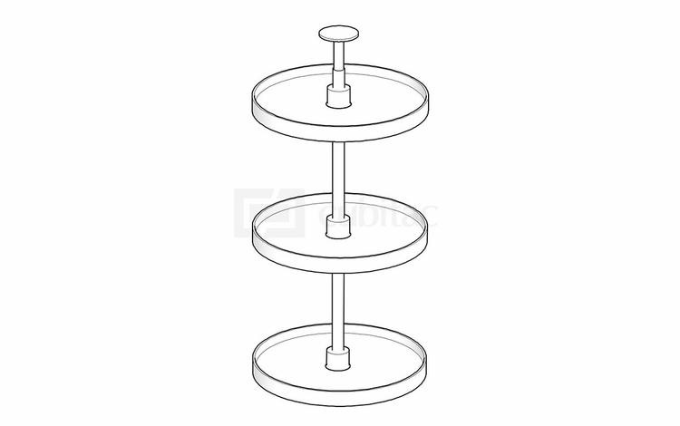 Artisan Silk WOOD-LS36/42: Wood Wall Lazy Susan: Assembled Kitchen Cabinets