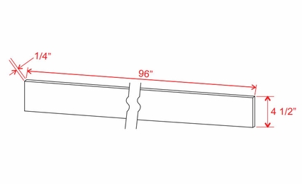 Aspen White TKC: Toe Kick: Assembled Kitchen Cabinets