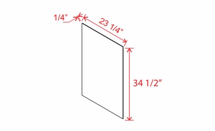 Aston Green BSV: Base Skin Veneer Panel: Assembled Kitchen Cabinets