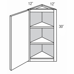 AW30: Wall Angle End Cabinet: Trenton Slab RTA Kitchen Cabinet