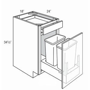 Waste Basket Pullout Cabinets schemantics image