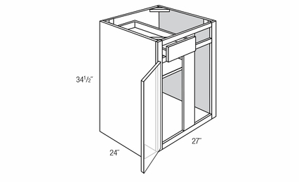 BBC36/39: Blind Base Corner Cabinet: Essex RTA Kitchen Cabinet
