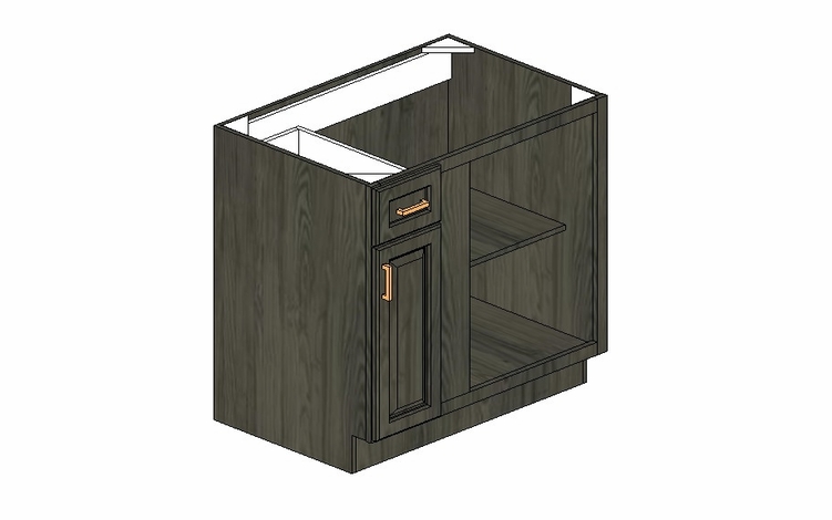 BBC36R42-BASE BLIND CORNER Cabinet:Stonedale Kitchen Cabinet