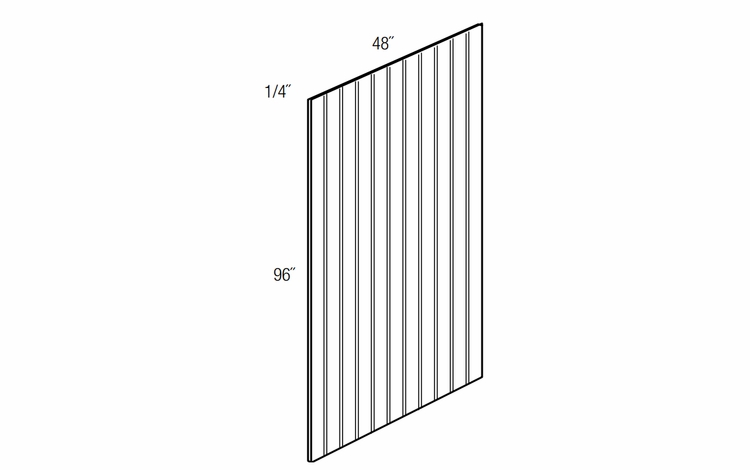 BBPQTR: Bead Board Plywood Panel: Dover Lunar RTA Kitchen Cabinet