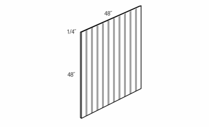 BBPQTR: Bead Board Plywood Panel: Essex RTA Kitchen Cabinet