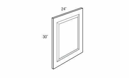 BDEC: Finished Decorative End Panel: Essex RTA Kitchen Cabinet