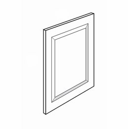 BDEC: Finished Decorative End Panel: Trenton Recessed RTA Kitchen Cabinet