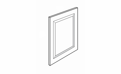 BDEC: Finished Decorative End Panel: Trenton Slab RTA Kitchen Cabinet