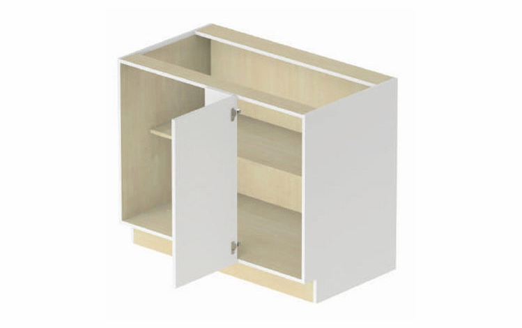 Belmont BCB42-L: Base Blind Corner Cabinet - Left Hinge Door: Assembled Kitchen Cabinets