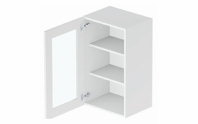 Belmont GDW1530: Glass Door Wall Cabinet: Assembled Kitchen Cabinets