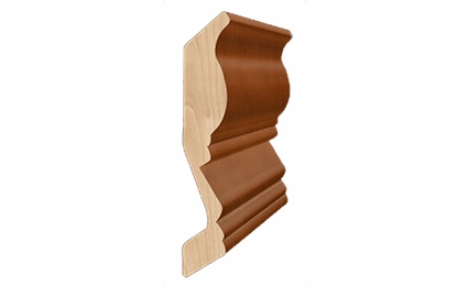 Berwyn Opal Paint SLGCROWN4: Large Crown Molding - Top Mount: Assembled Kitchen Cabinets