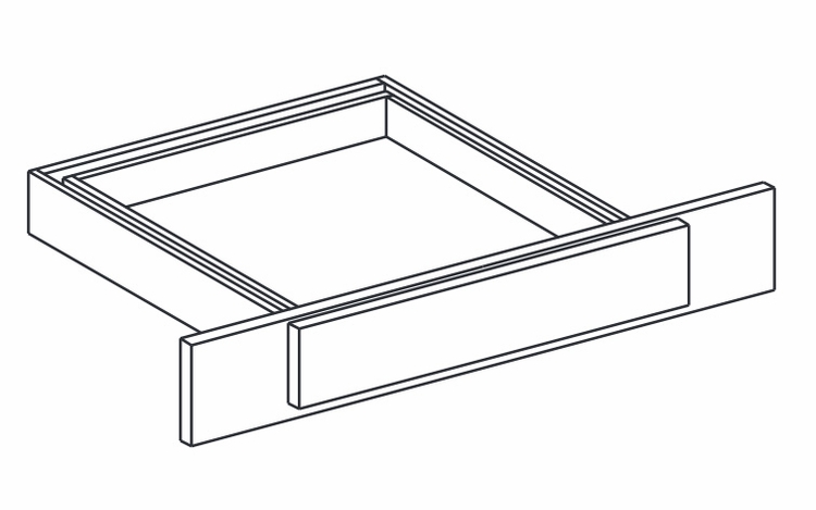 Berwyn Opal Paint VDT36: Undermount Drawer: Assembled Kitchen Cabinetss