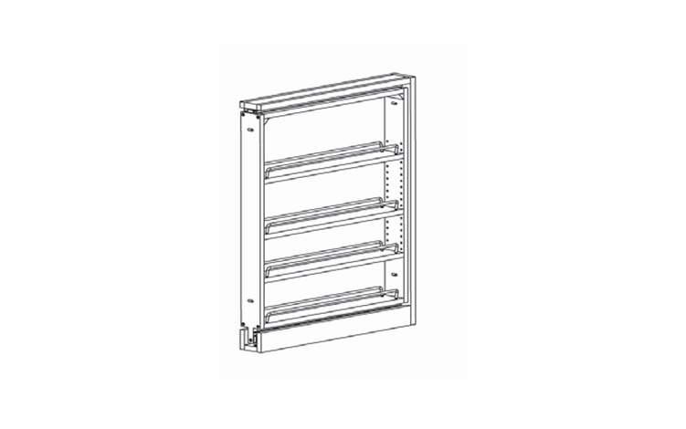 BF6PULL-SFTCLOSE: Base Filler Pull Out With Soft Close: Essex Norwich RTA Kitchen Cabinet