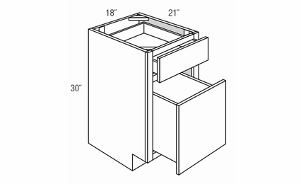 BFD1821: Office Cabinet: Yarmouth Slab RTA Kitchen Cabinet