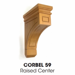 Blaze Black Shaker CORBEL59: Large Corbel: RTA Kitchen Cabinet