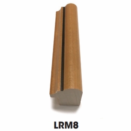 Blaze Black Shaker LRM8: Light Rail Molding: RTA Kitchen Cabinet