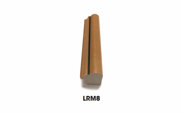 Blaze Black Shaker LRM8: Light Rail Molding: RTA Kitchen Cabinet