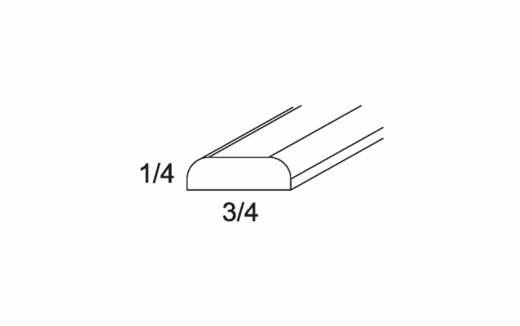 BM8: Batten Molding: Torino Dark Wood Kitchen Cabinets