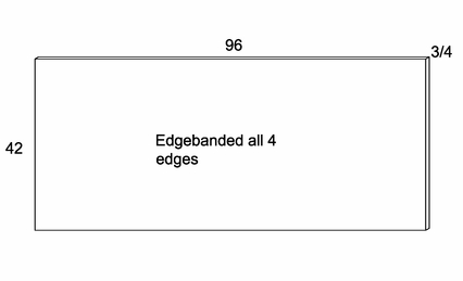 BP9642: Panel: Torino Dark Wood Kitchen Cabinets