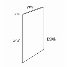 BSKIN: Base Skin: Trenton Slab RTA Kitchen Cabinet
