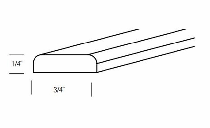 BTM8: Batten Molding: Trenton Recessed RTA Kitchen Cabinet