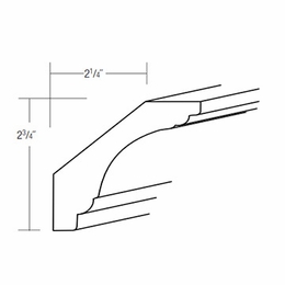 CCM8: Cove Crown Molding: Amesbury Mist RTA Kitchen Cabinet