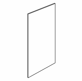 Champagne Shaker FBP369614: 1/4" Thick Finish Back Panel: RTA Kitchen Cabinet