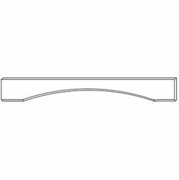 Champagne Shaker VAL48S: Shaker Arch Valance: RTA Kitchen Cabinet