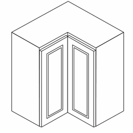 Champagne Shaker WSQ2442: Wall Corner Cabinet: RTA Kitchen Cabinet