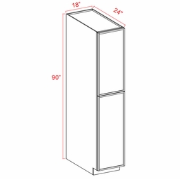 Charleston White U189024: Pantry Cabinet: Assembled Kitchen Cabinets