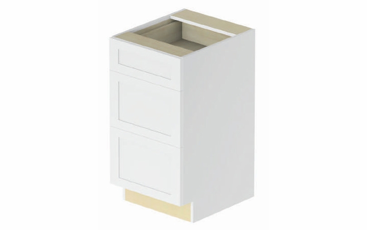Chelsea VDB18-3: 3 Drawer Vanity Base Cabinet: Assembled Kitchen Cabinets
