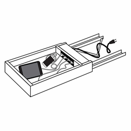 CHGDR18: Charging Drawer: Dover Castle RTA Kitchen Cabinet