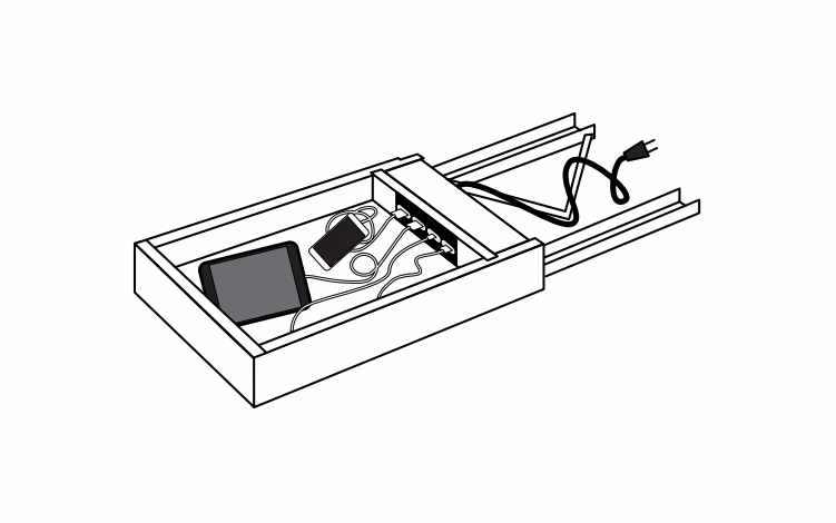 CHGDR18: Charging Drawer: Dover Norwich RTA Kitchen Cabinet