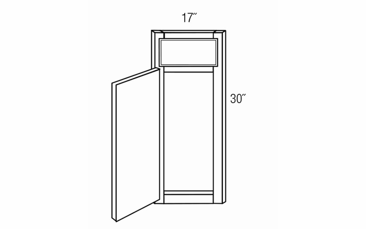 CSF36: Corner Sink Front: Yarmouth Slab RTA Kitchen Cabinet
